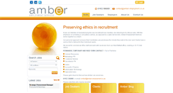 Desktop Screenshot of amber-employment.co.uk